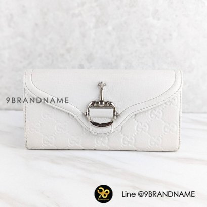 Gucci  Long Wallet Lether White Color